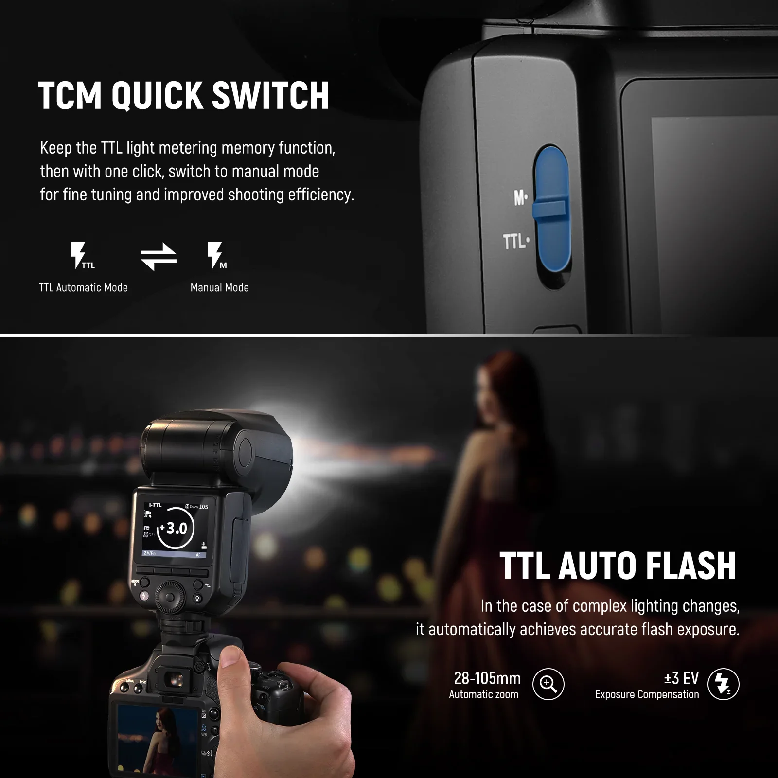 NEEWER Z2 TTL Round Head Flash Speedlite For S/C/N - Chính hãng - Ảnh 4