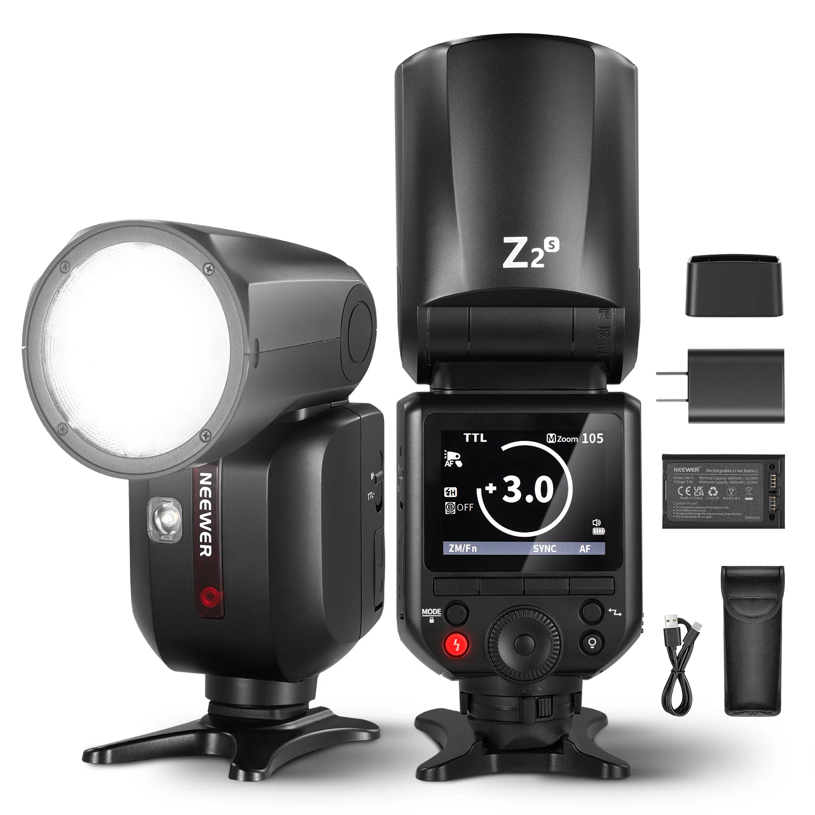 NEEWER Z2 TTL Round Head Flash Speedlite For S/C/N - Chính hãng