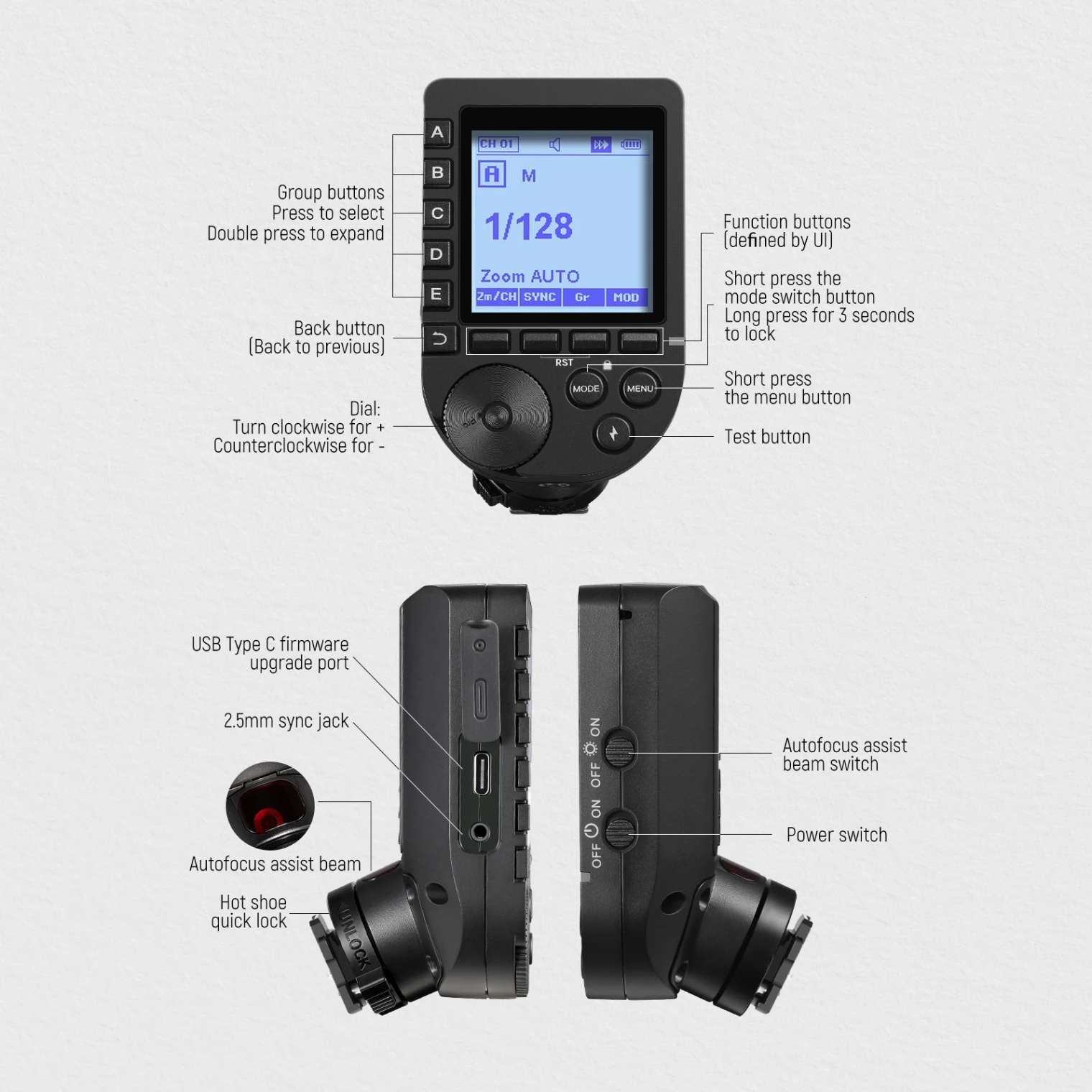 NEEWER QPRO TTL Wireless Trigger For S/C/N - Chính hãng - Ảnh 2