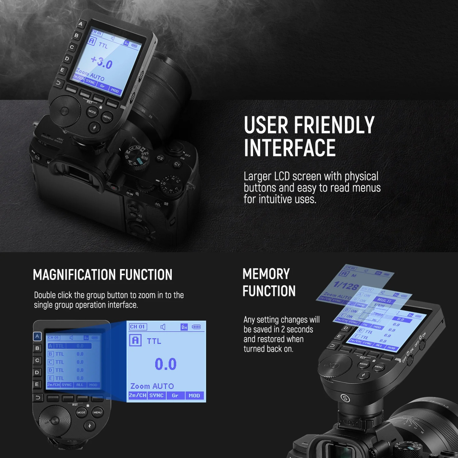 NEEWER QPRO TTL Wireless Trigger For S/C/N - Chính hãng - Ảnh 4