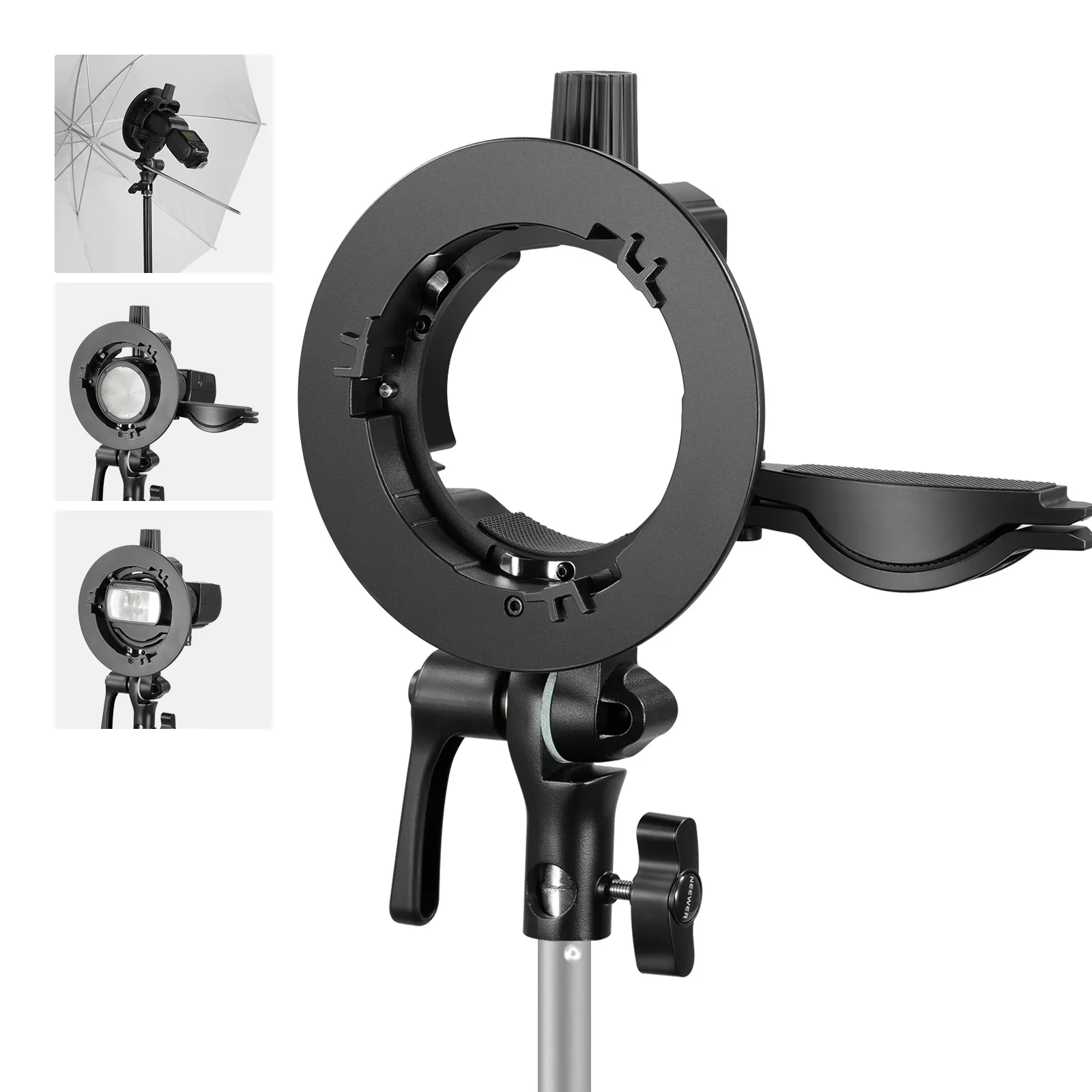 NEEWER CRB1 S Type Bracket Holder with Bowens Mount - Chính hãng
