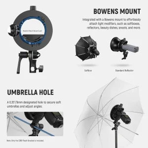 NEEWER CRB1 S Type Bracket Holder with Bowens Mount - Chính hãng - Ảnh 2