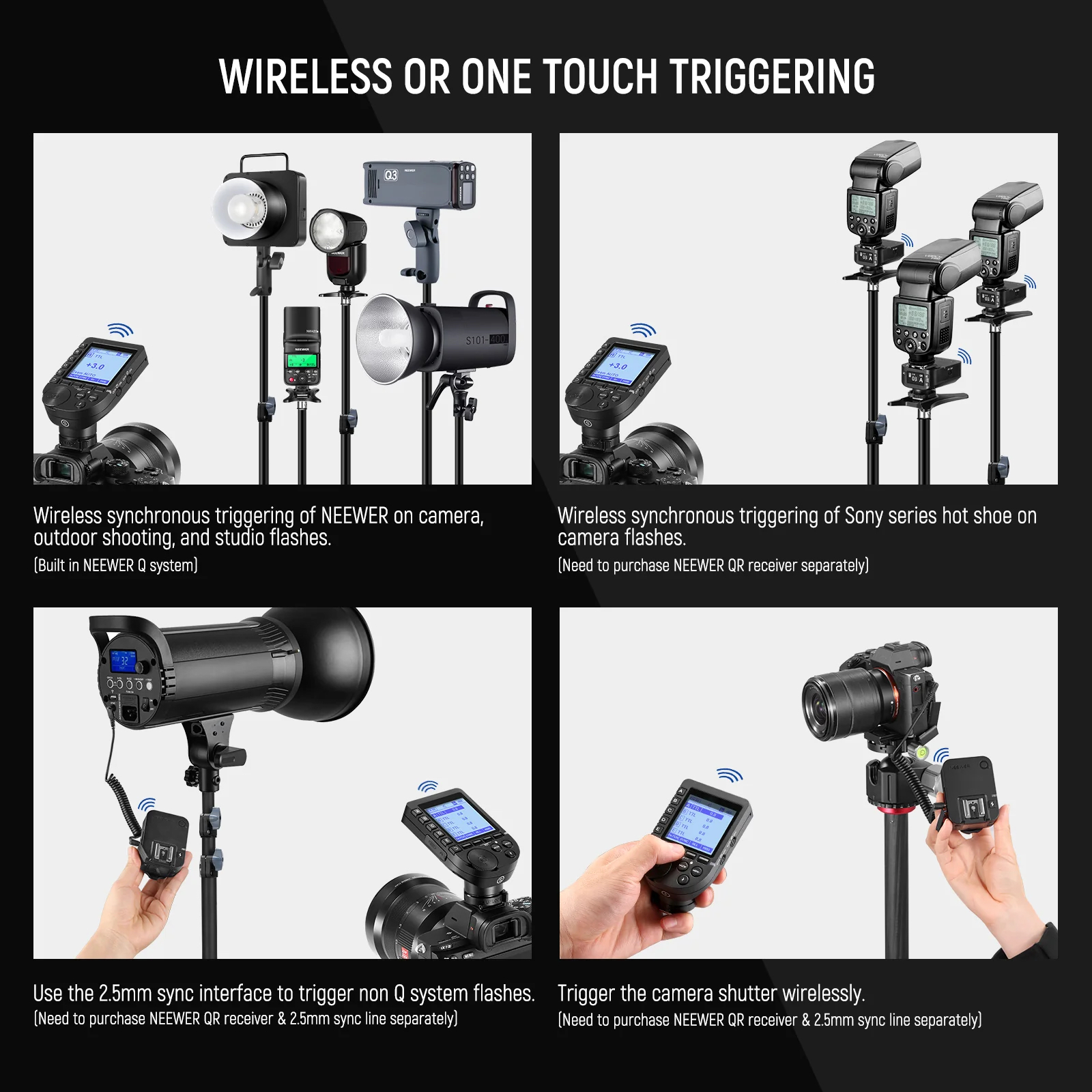 NEEWER QPRO TTL Wireless Trigger For S/C/N - Chính hãng - Ảnh 5