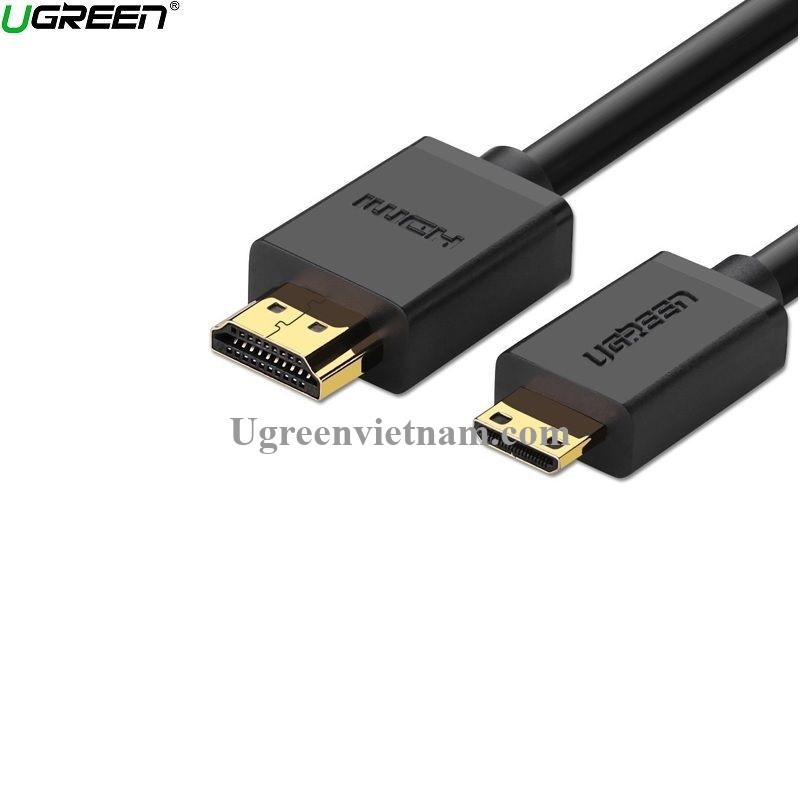 Ugreen 11167 1.5M 4K 60hz 2.0 Cáp Mini HDMI sang HDMI thuần đồng màu Đen HD108 20011167 - Ảnh 4