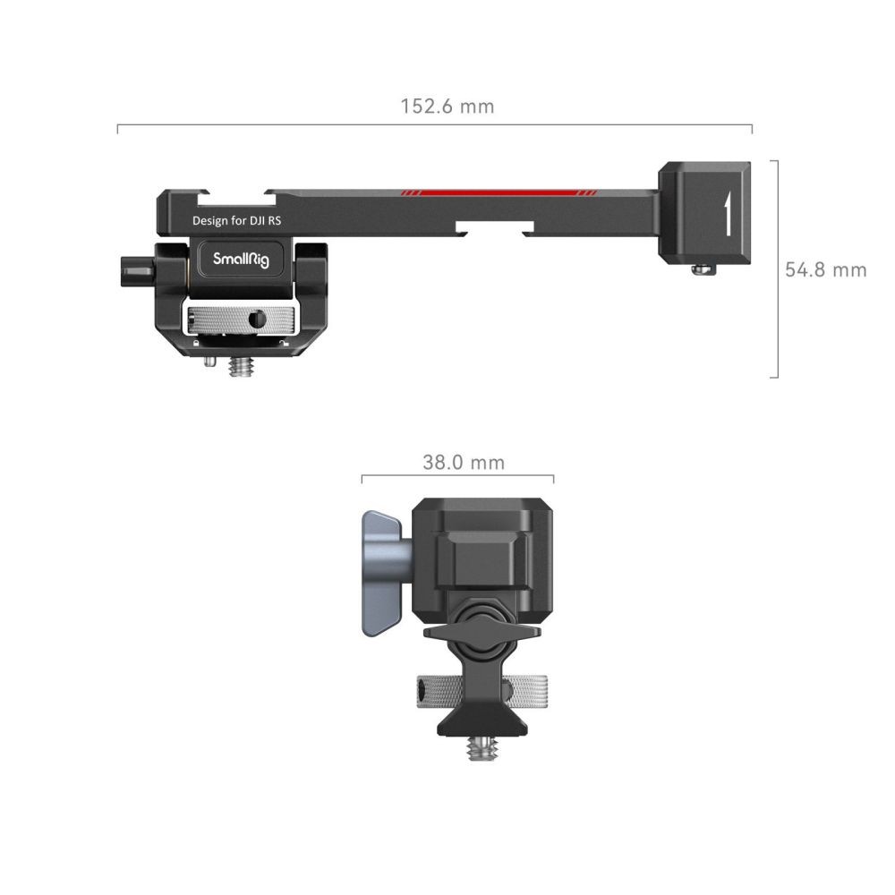 SmallRig Monitor Mount with NATO Clamp for DJI RS 2 / RSC 2 / RS 3 / RS 3 Pro 3026B - Ảnh 4