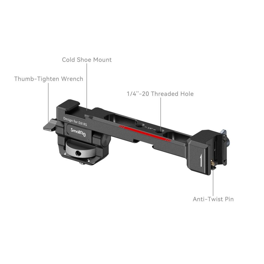 SmallRig Monitor Mount with NATO Clamp for DJI RS 2 / RSC 2 / RS 3 / RS 3 Pro 3026B - Ảnh 2