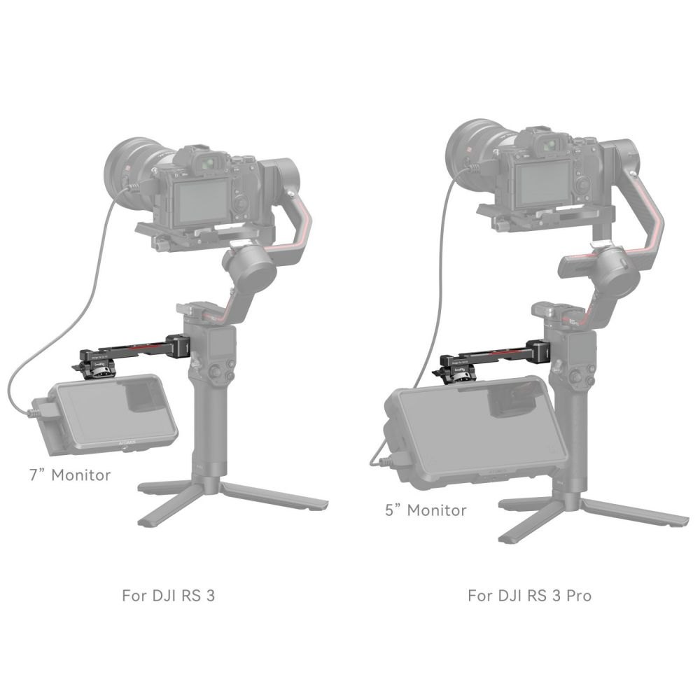 SmallRig Monitor Mount with NATO Clamp for DJI RS 2 / RSC 2 / RS 3 / RS 3 Pro 3026B - Ảnh 7