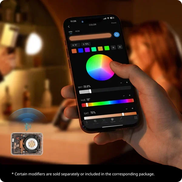 Zhiyun - Molus X60 RGB đèn cầm tay 60W nhỏ gọn - Ảnh 3