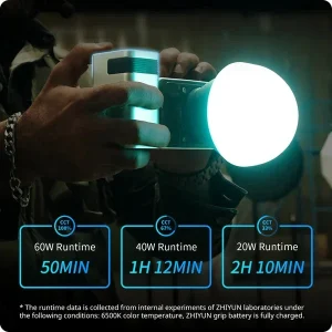 Zhiyun - Molus X60 RGB đèn cầm tay 60W nhỏ gọn - Ảnh 2