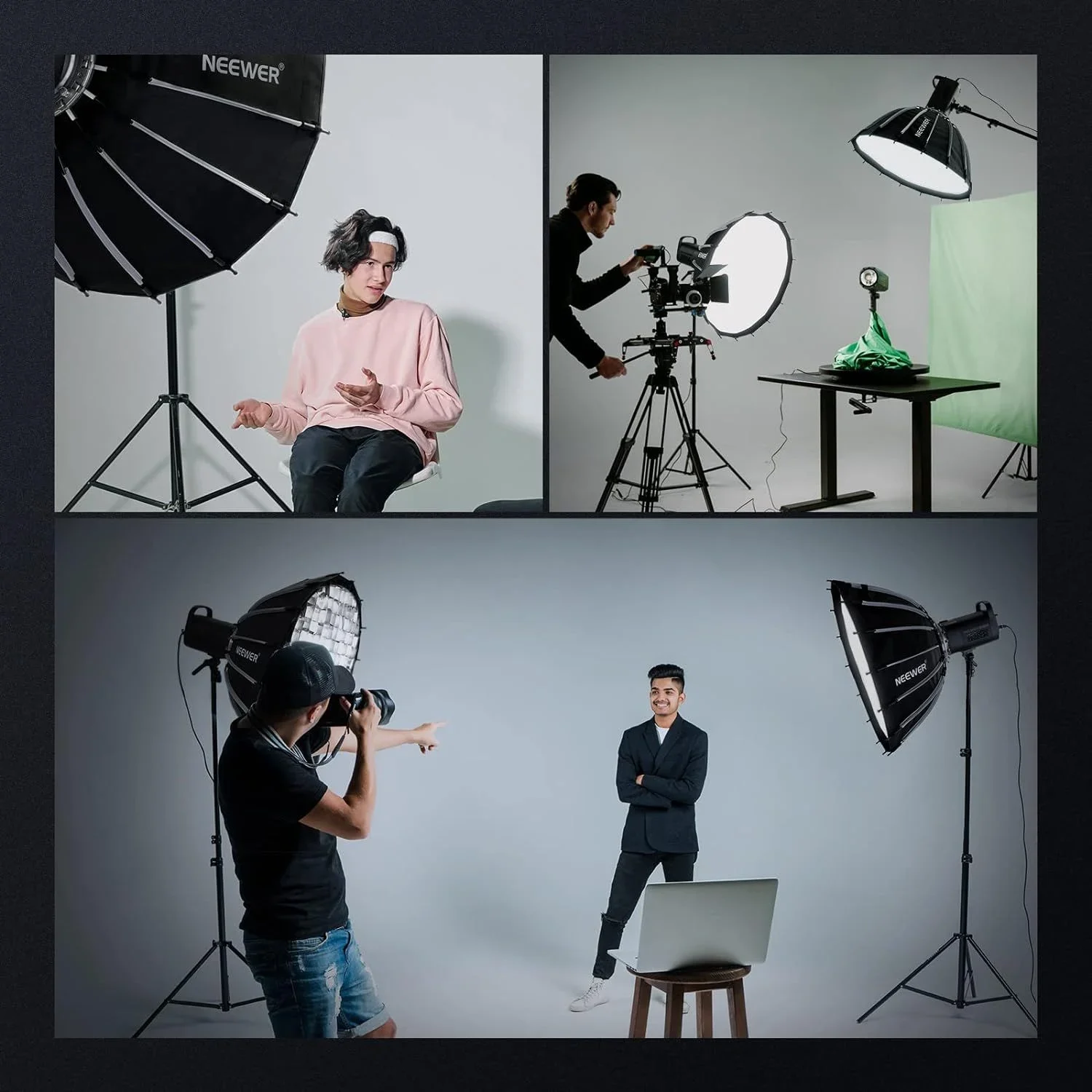 NEEWER 55CM/65CM/85CM/120CM Parabolic Softbox - Ảnh 5
