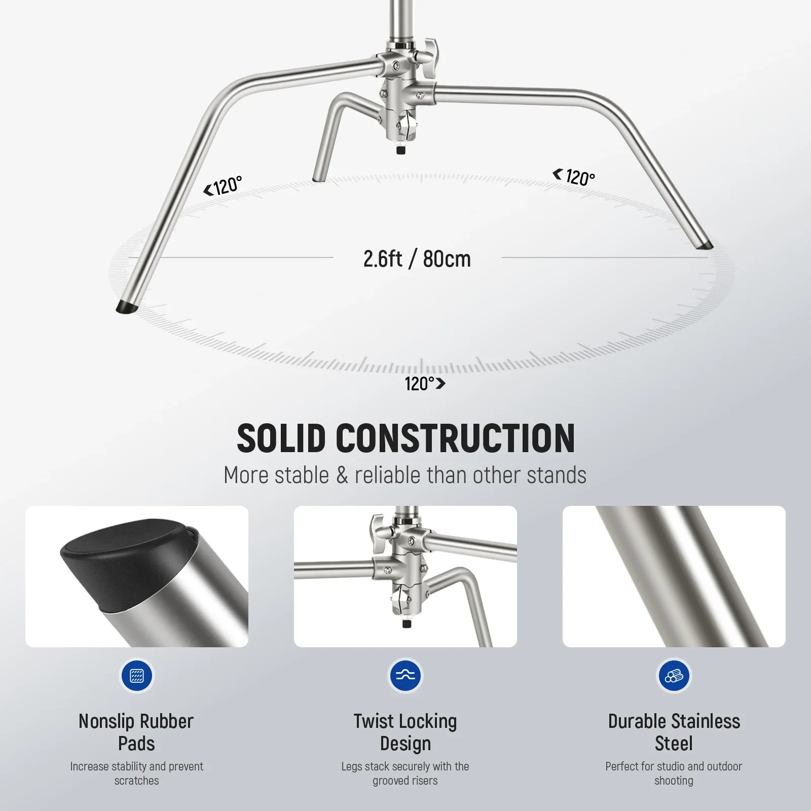 Chân Boom Inox Neewer SC172 Pro - Ảnh 3
