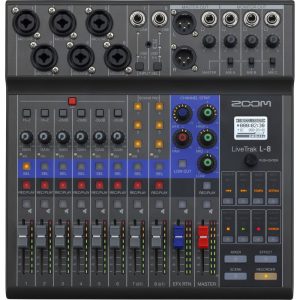 Bàn trộn mixer Zoom L8 Livetrak có recorder - Chính hãng - Ảnh 4