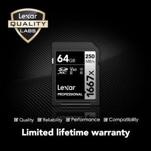 Thẻ nhớ Lexar Professional 1667x SDXC UHS-II U3 V60 64GB | Chính Hãng - Ảnh 4