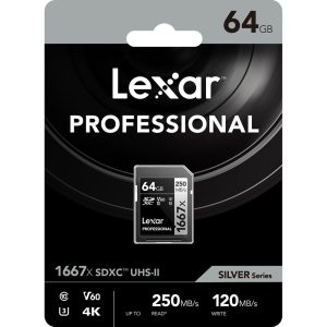 Thẻ nhớ Lexar Professional 1667x SDXC UHS-II U3 V60 64GB | Chính Hãng - Ảnh 3
