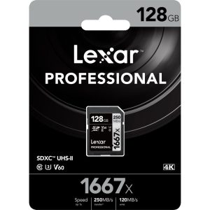 Thẻ nhớ Lexar Professional 1667x SDXC UHS-II U3 V60 128GB | Chính Hãng - Ảnh 3
