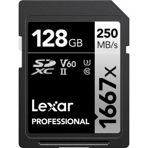 Thẻ nhớ Lexar Professional 1667x SDXC UHS-II U3 V60 128GB | Chính Hãng