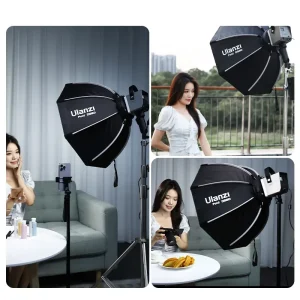 Softbox Ulanzi DS60 ngàm bowen cùng 3 lớp tản sáng kèm Grid L068 - Chính hãng - Ảnh 5