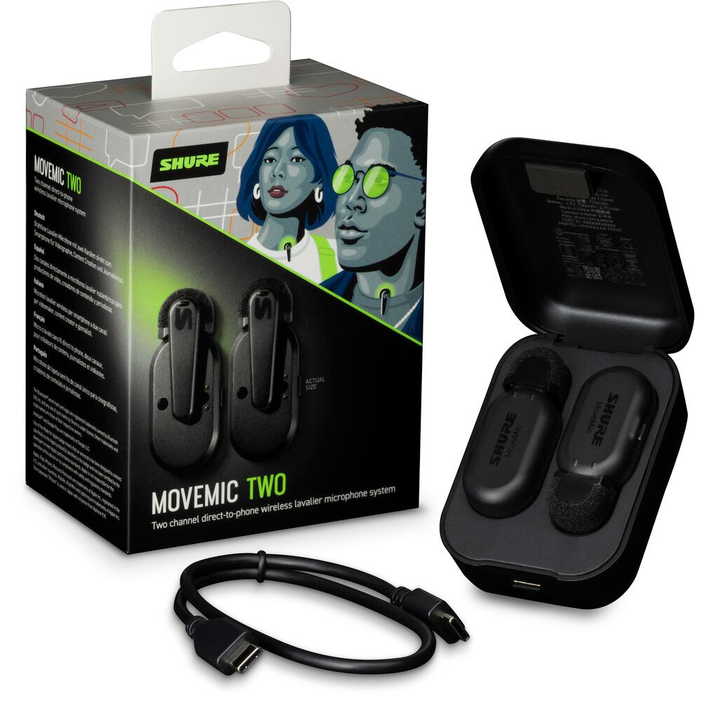 Bộ micro không dây Shure MoveMic Two - Chính hãng - Ảnh 5