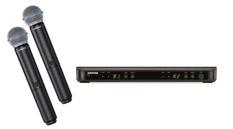 Bộ phận thu phát và Micro không dây Shure BLX288A/SM58 - Chính hãng - Ảnh 2