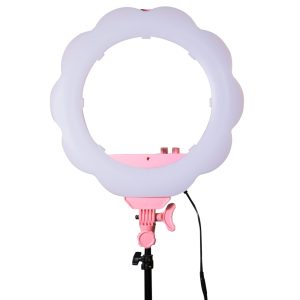 Đèn Led Ring Light Hình Hoa MD107P 3200-6000K Màu Hồng 18 inch - Ảnh 2