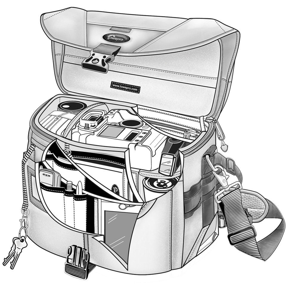 Túi Lowepro Stealth Reporter D300 AW - Chính Hãng - Ảnh 5