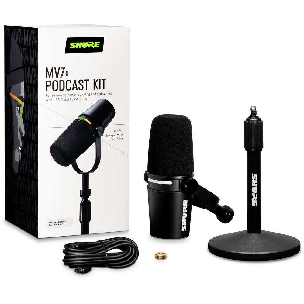 Micro thu âm Shure MV7+ KIT Podcast XLR/USB - Chính hãng - Model 2024 - Ảnh 4