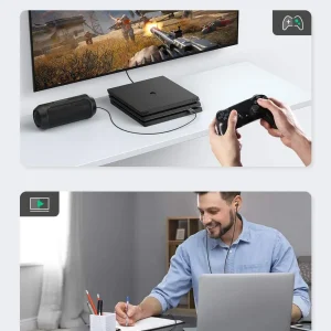 Card sound USB 2.0 to 3.5mm TRRS Mic & Loa Ugreen 80864 cao cấp (Vỏ nhôm) - Ảnh 2