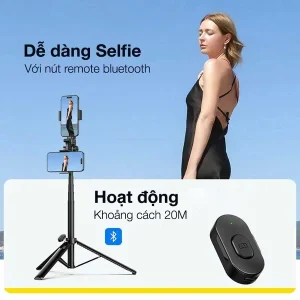 Tripod Ulanzi MT-70 Gậy chụp ảnh Selfie 3 chân có điều khiển Bluetooth cho điện thoại - Ảnh 9