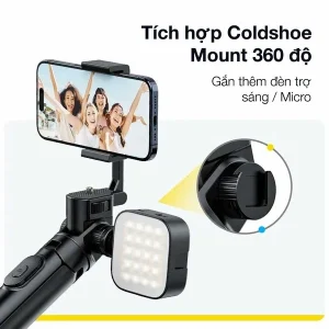 Tripod Ulanzi MT-70 Gậy chụp ảnh Selfie 3 chân có điều khiển Bluetooth cho điện thoại - Ảnh 8