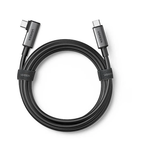Ugreen 90629 5M 5Gbps màu đen - Cáp sạc truyền dữ liệu máy tính 2 đầu USB-C 1 đầu vuông góc 90 độ US551 20090629