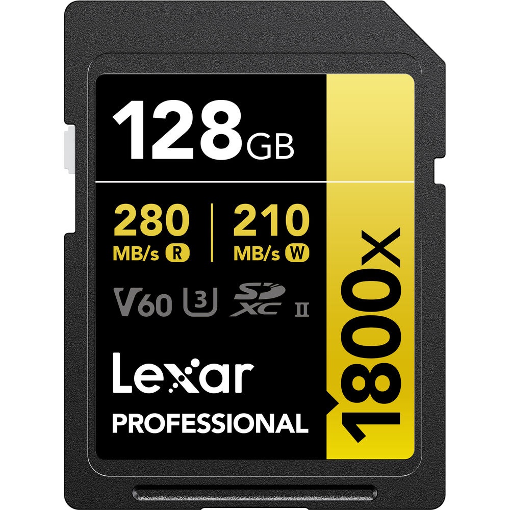 Thẻ nhớ Lexar Professional 1800x SDXC UHS-II U3 V60 128GB | Chính Hãng