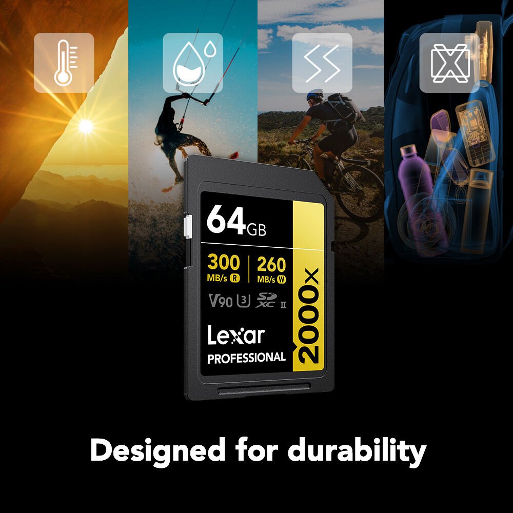Thẻ nhớ Lexar Professional 2000x SDHC/SDXC UHS-II U3 64GB | Chính Hãng - Ảnh 2