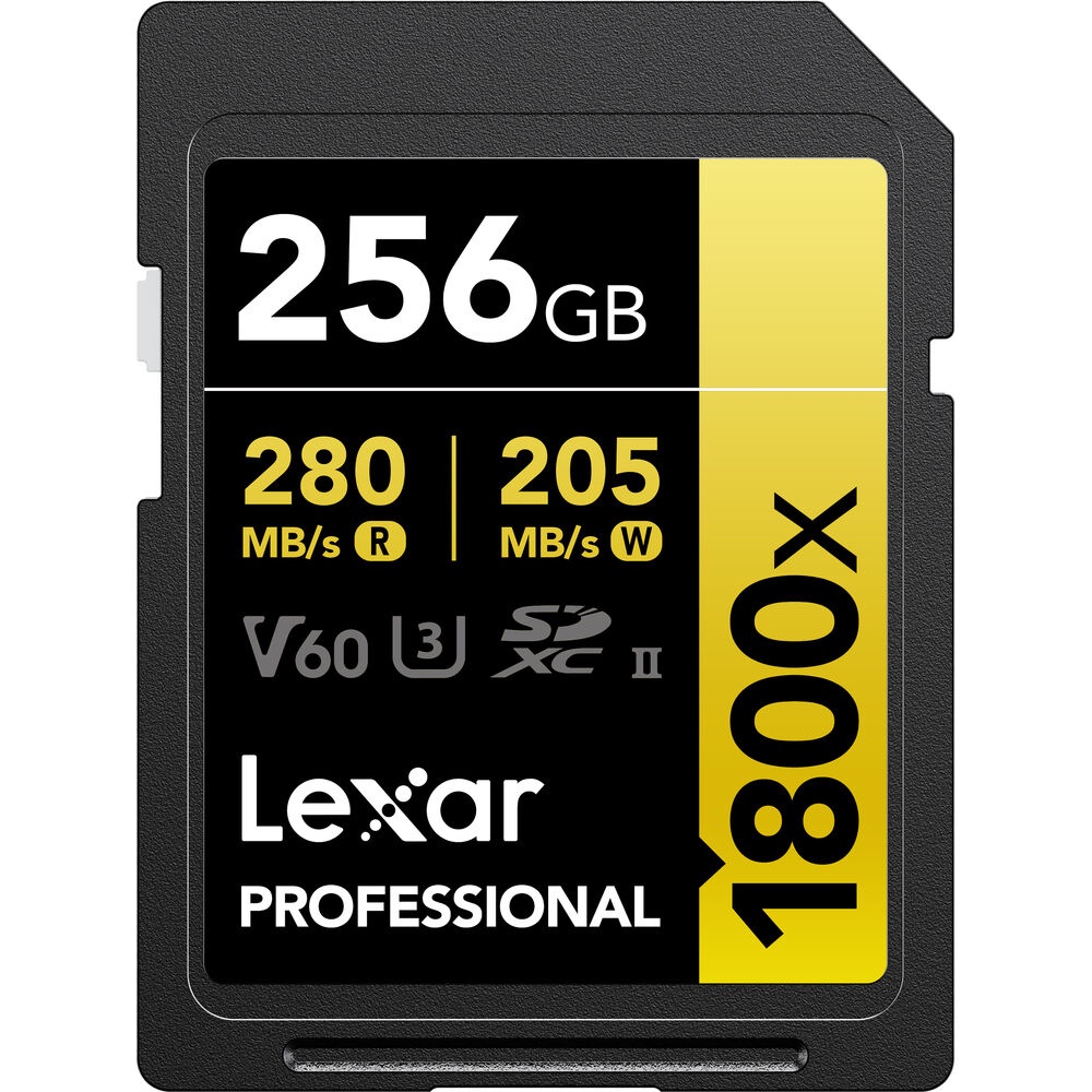 Thẻ nhớ Lexar Professional 1800x SDXC UHS-II U3 V60 256GB | Chính Hãng