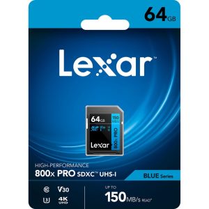 Thẻ nhớ SD Lexar Professional 800x PRO UHS-I U3 V30 64GB | Chính Hãng - Ảnh 3