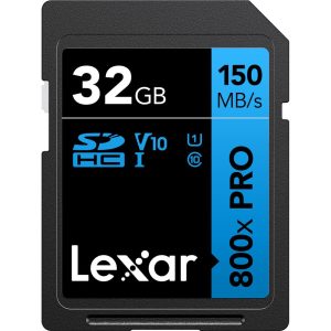 Thẻ nhớ SD Lexar Professional 800x PRO UHS-I U1 V10 32GB | Chính Hãng