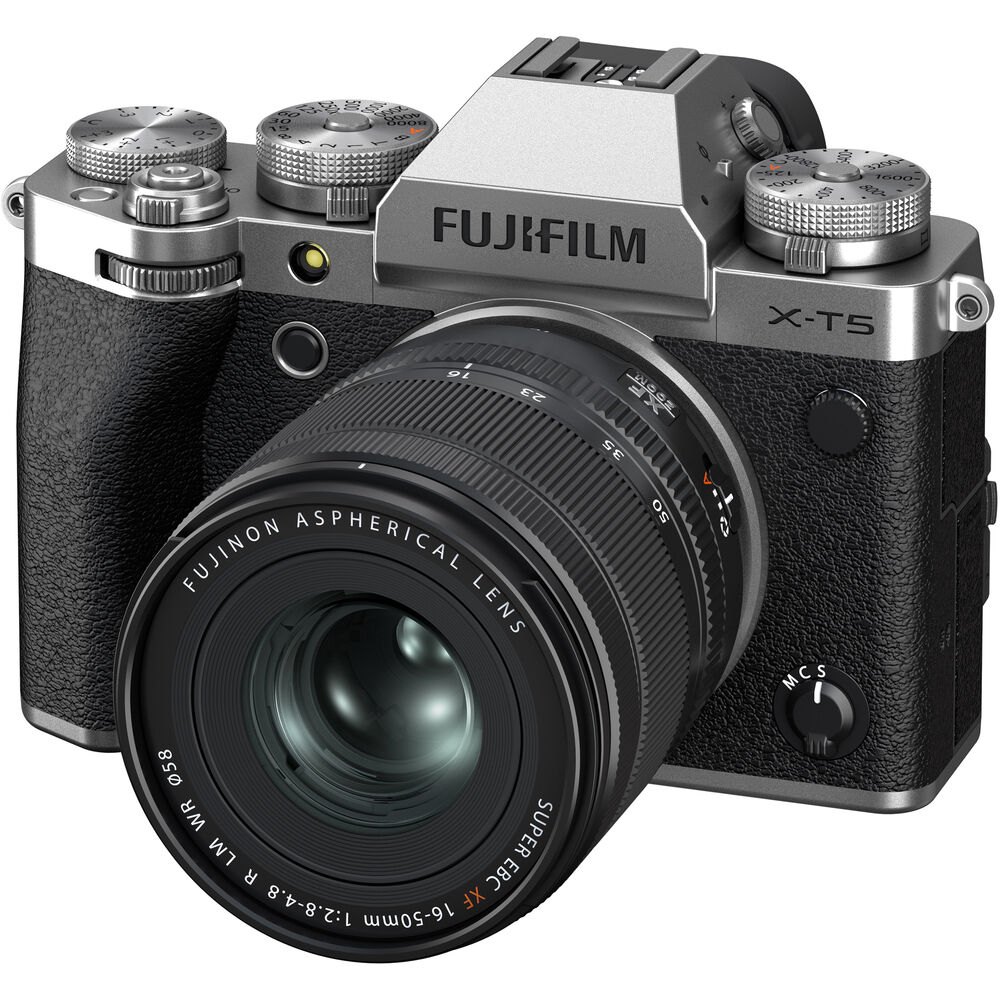Máy ảnh Fujifilm X-T5 Kit XF 16-50mm F2.8-4.8 R LM WR Bạc - Chính hãng
