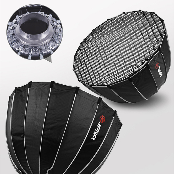 Softbox Parabolic Tolifo 90cm có tổ ong DSFB- 36 - Ảnh 4