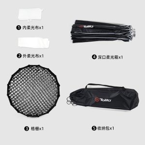 Softbox Parabolic Tolifo 90cm có tổ ong DSFB- 36 - Ảnh 2