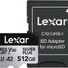 Thẻ nhớ MicroSD Lexar 512GB Professional SILVER PLUS UHS-I | Chính Hãng