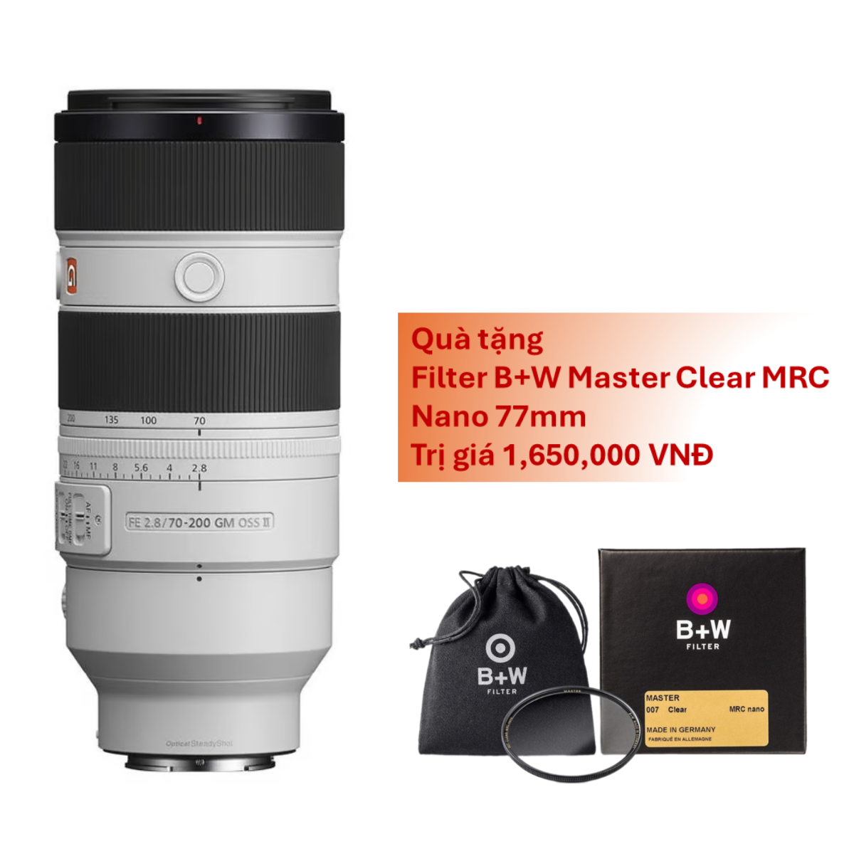Sony FE 70-200mm GM F2.8 OSS II (SEL70200GM2) | Chính Hãng