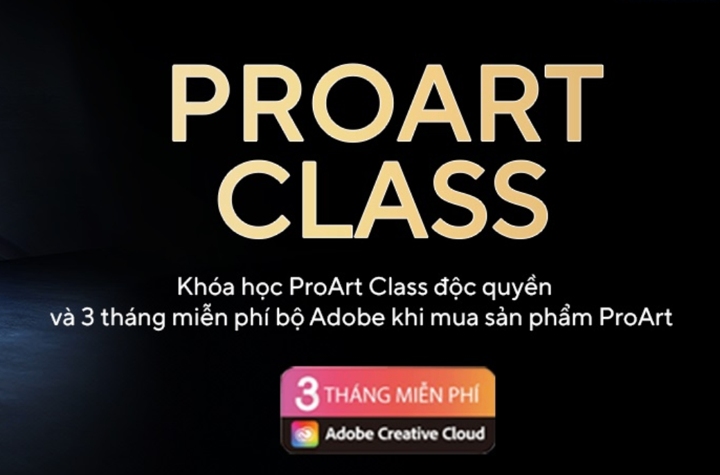 Khóa học độc quyền và 3 tháng dùng bộ Adobe miễn phí