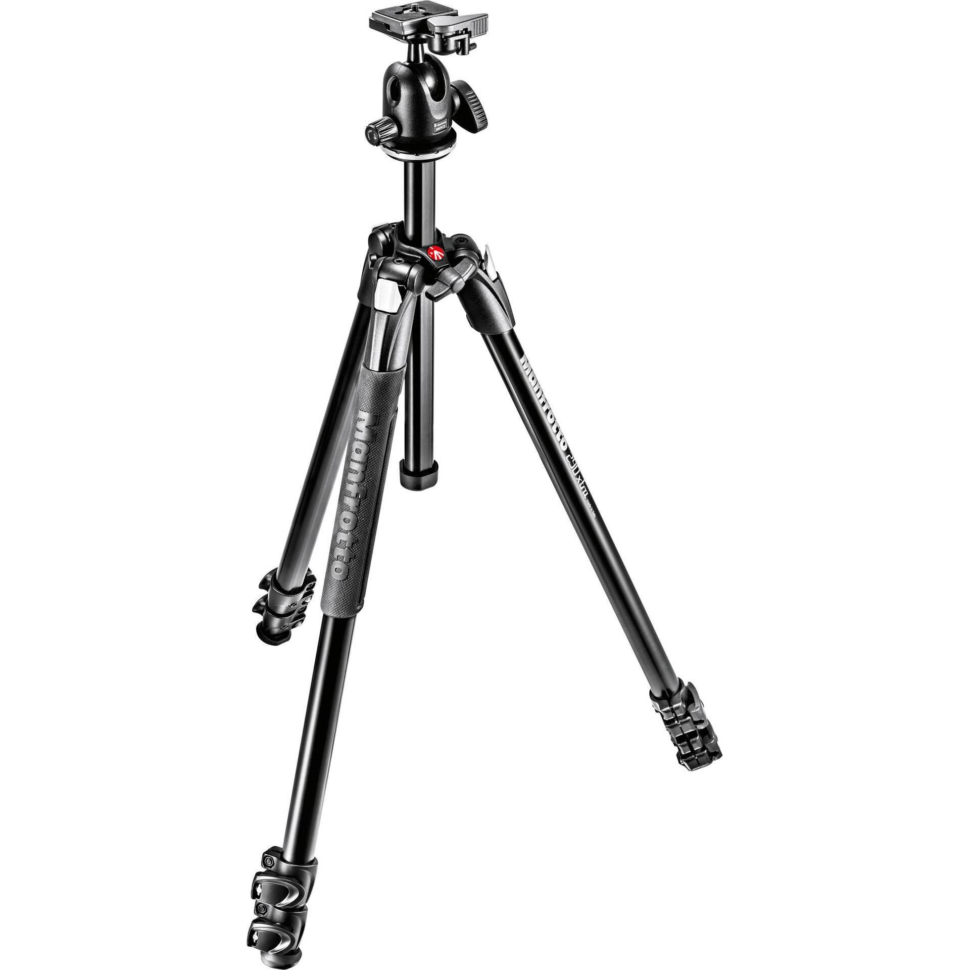Manfrotto 290 Xtra Aluminium 3-Section Tripod Kit & Ball Head | Chính Hãng