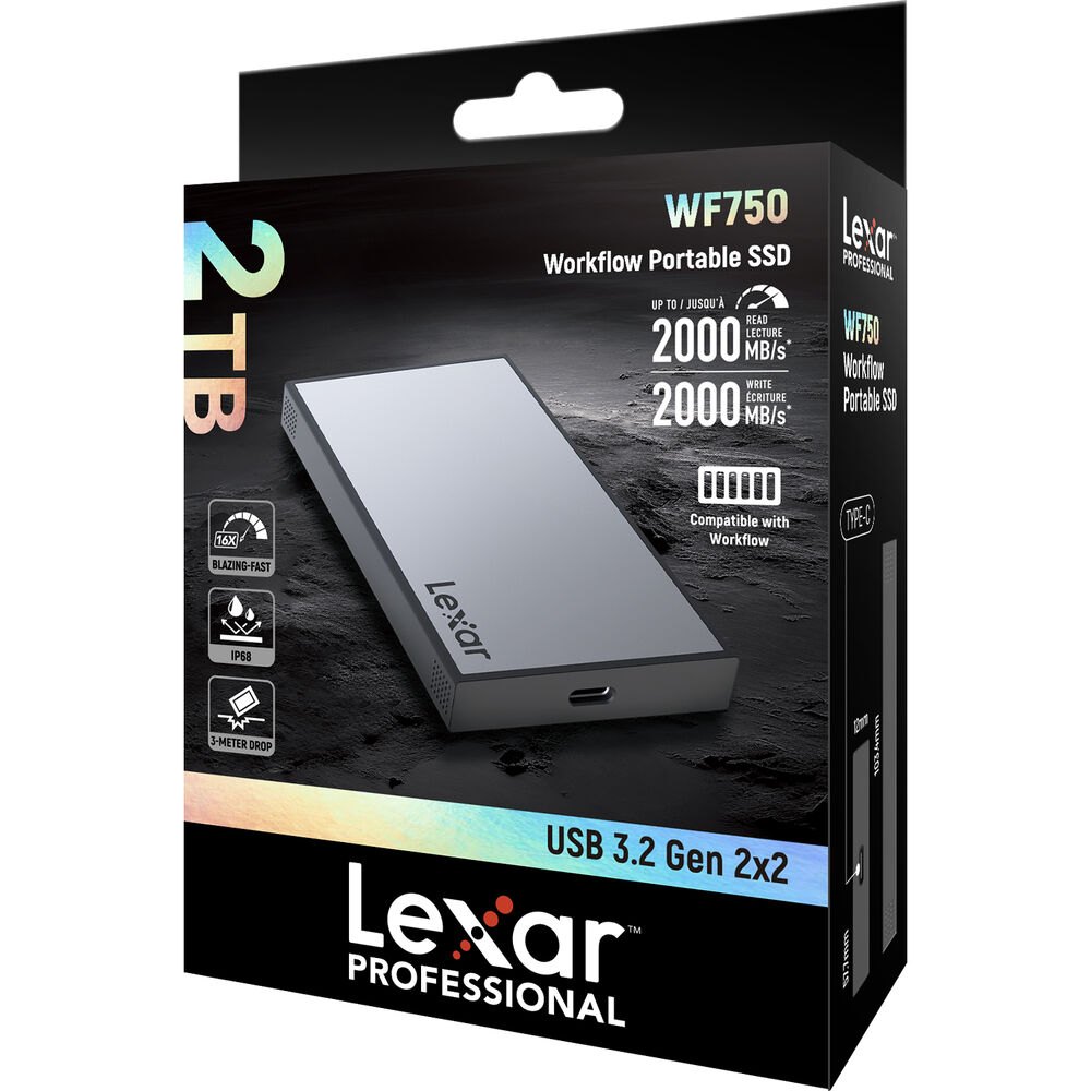 Ổ cứng di dộng SSD Lexar 2TB Professional Workflow | Chính Hãng