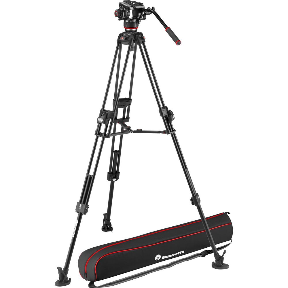 Bộ chân máy quay Manfrotto 504X & Alu Fast Twin | Chính Hãng