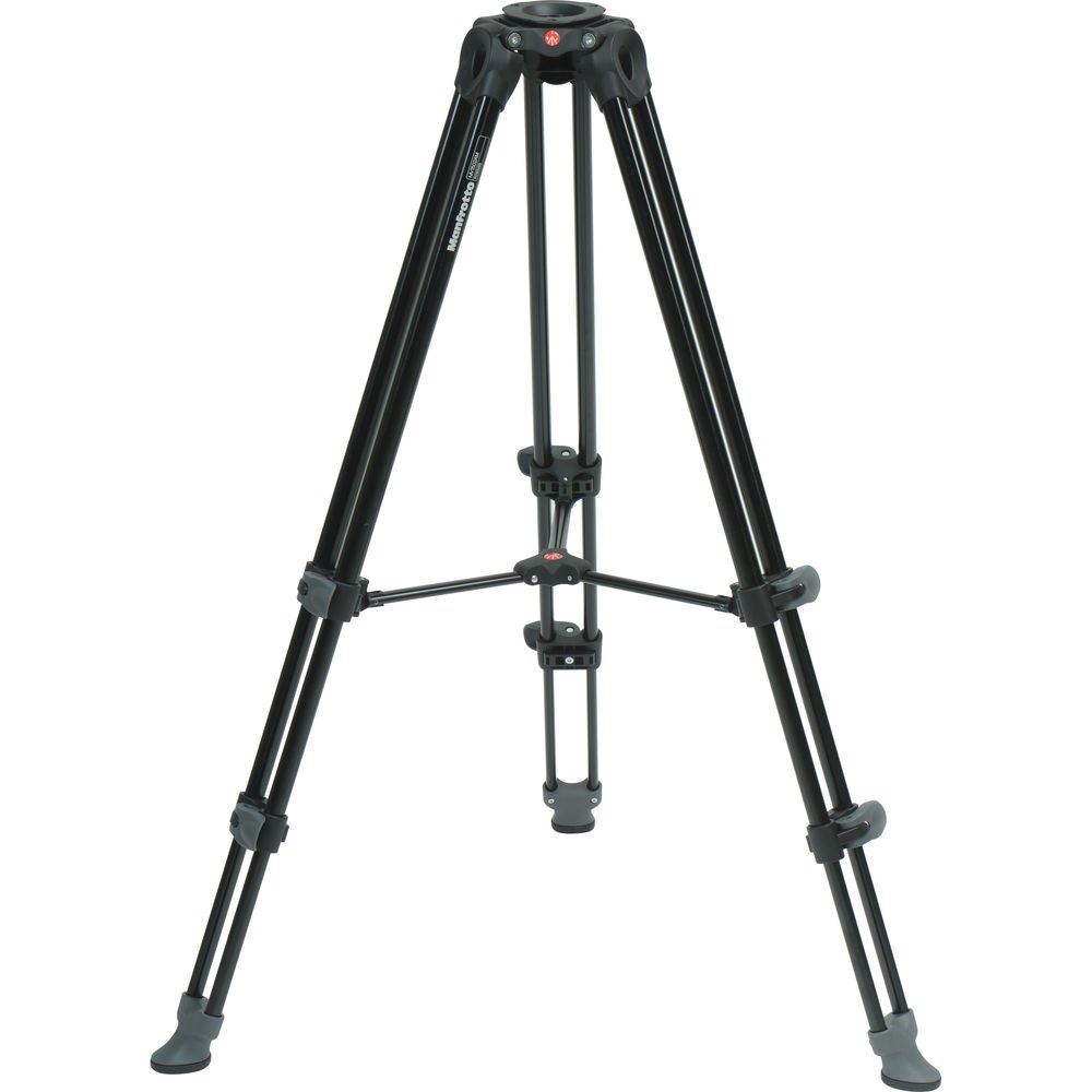 Bộ chân máy quay Manfrotto MVH500A & MVT502AM Aluminium Twin Leg Tripod (Middle Spreader) | Chính Hãng - Ảnh 4