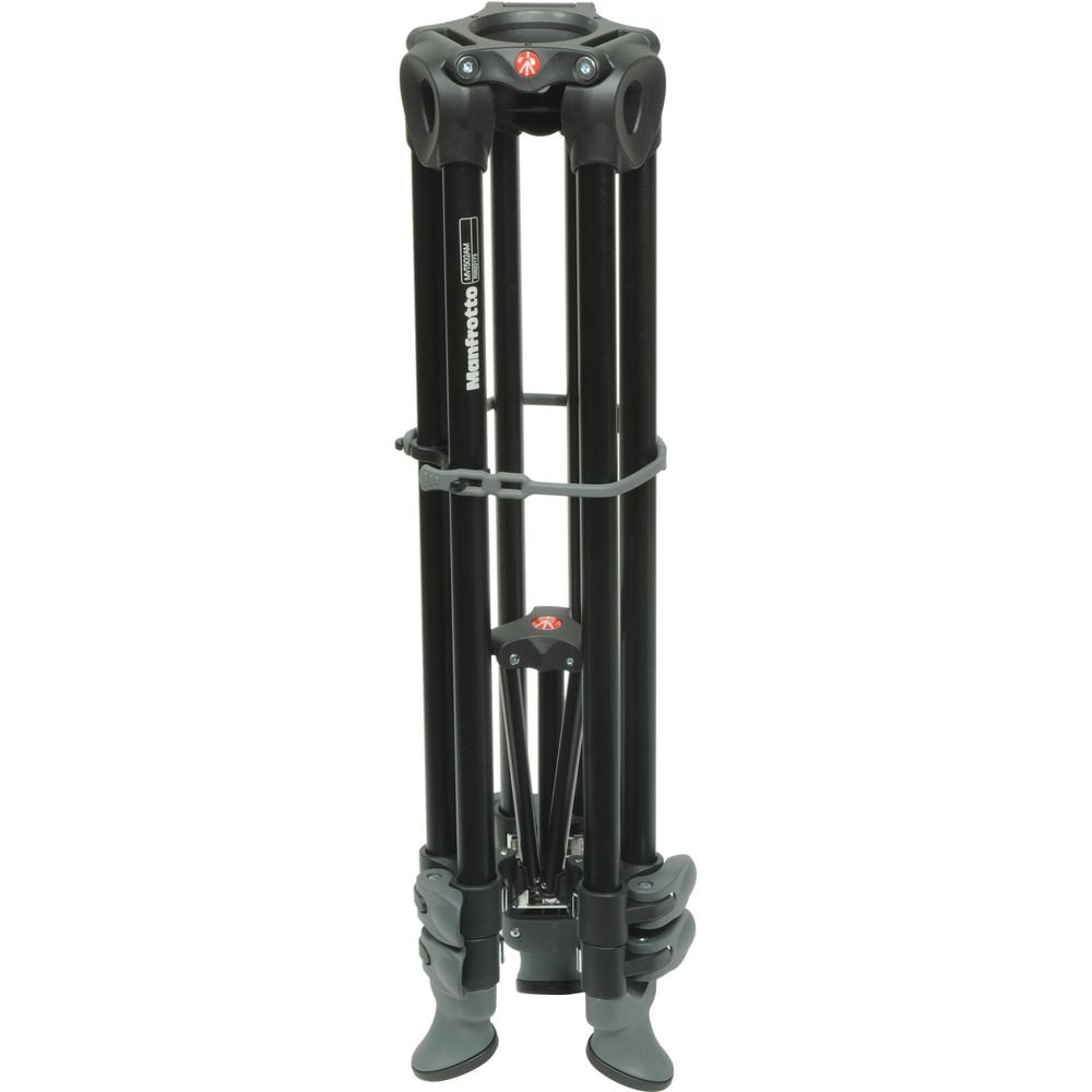 Bộ chân máy quay Manfrotto MVH500A & MVT502AM Aluminium Twin Leg Tripod (Middle Spreader) | Chính Hãng - Ảnh 5