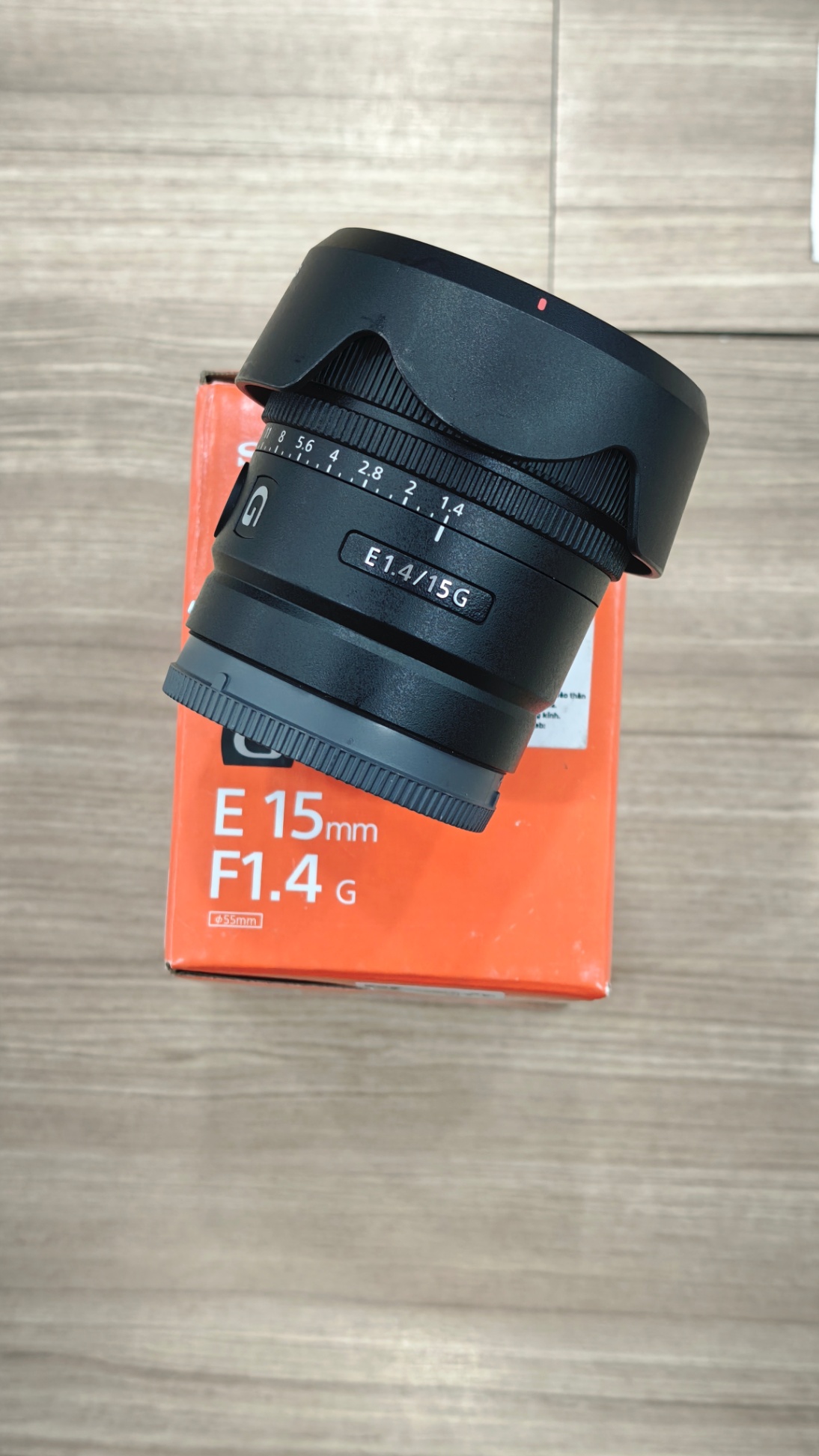 Ống kính Sony E 15mm F1.4 G cũ Mã SP 8678