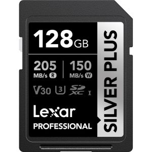 Thẻ nhớ SD Lexar Professional Silver Plus UHS-I U3 128GB | Chính Hãng