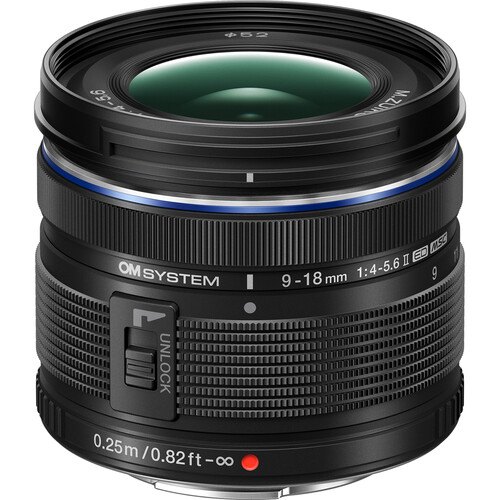 Ống kính OM SYSTEM M.Zuiko Digital ED 9-18mm F4.0-5.6 II | Chính Hãng