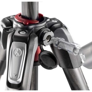 Chân máy ảnh Manfrotto 190 Carbon Fiber 3-Sections Tripod Black - Ảnh 3